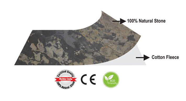 100% Natural Stone Cotton Fleece ECO Friendly
